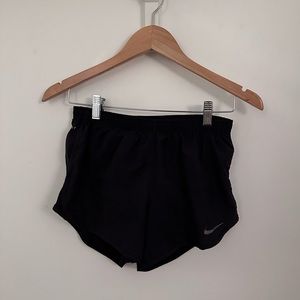 Black dri-fit Nike athletic shorts, comfortable, versatile, size S